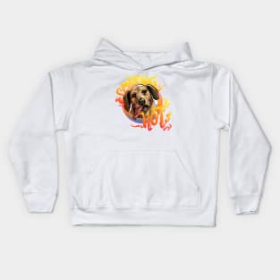 Smoking Hot (Dog) Kids Hoodie